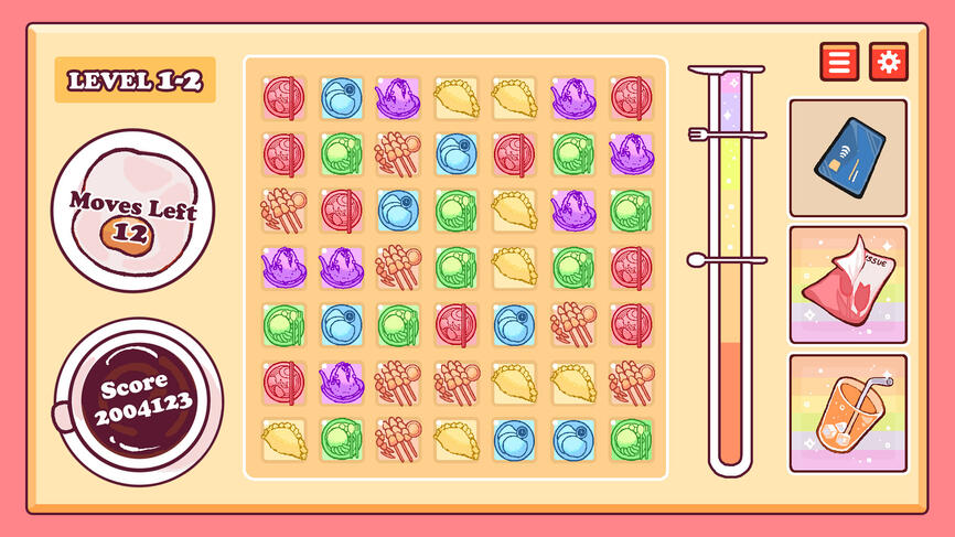 Match 3 Game - UI Mockup